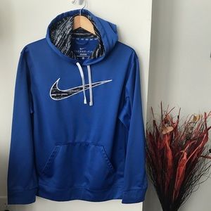 Men’s Nike Therma-Fit Royal Blue Hoodie Large